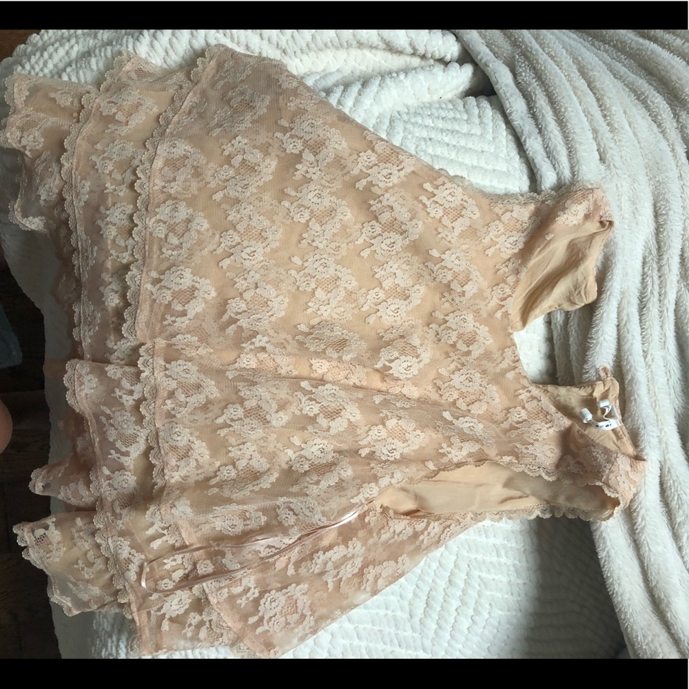 anthropology lace top